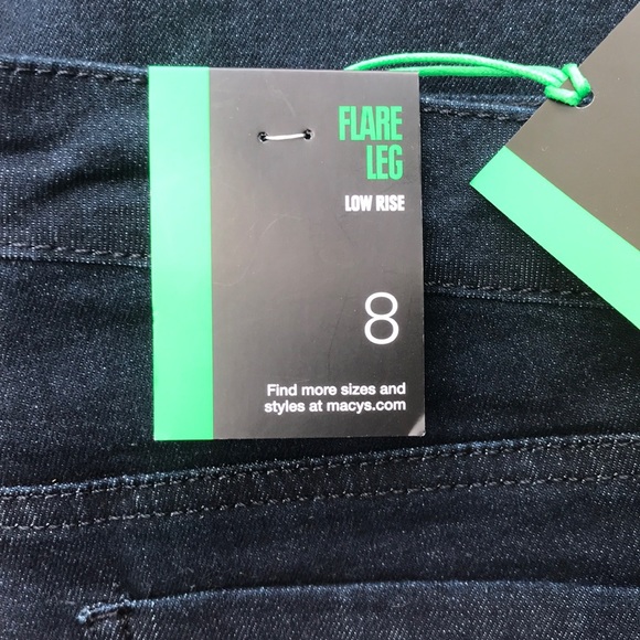 Style co dark wash low rise flare leg jeans - Picture 4 of 5